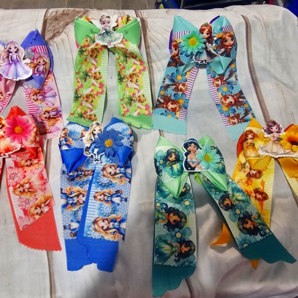 Hair bows for girls handmade/lazos para niñas hechos a mano/toddler..